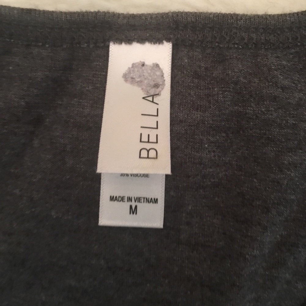 BELLA Tank Top gray Red White Blue Patriotic - Picture 4 of 5